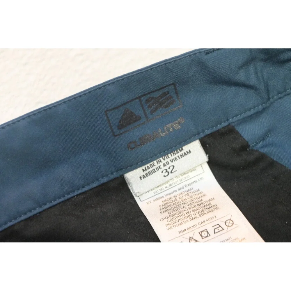 Adidas Golf Shorts Men Size 32 Blue Climalite Performance Active Excellent